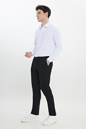 Slim Fit İtalyan Kesim Yan Cepli Esnek Casual Pantolon