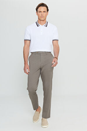 Pamuklu Slim Fit Dar Kesim Yan Cep Esnek Casual Pantolon