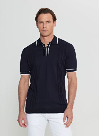 Altınyıldız Classics Polo Yaka Standart Lacivert Erkek Kazak ACE072252046_LAC