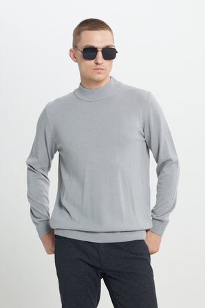 2'li Paket Standart Fit Normal Kesim Yarım Balıkçı Yaka Basic Triko Kazak