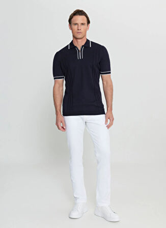 Altınyıldız Classics Polo Yaka Standart Lacivert Erkek Kazak ACE072252046_LAC