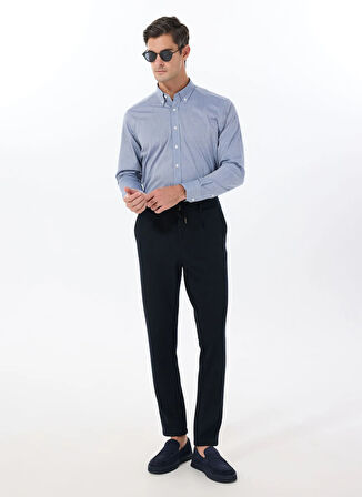 Altınyıldız Classics Slim Fit Düğmeli Yaka Lacivert Erkek Gömlek ACE020252040_LAC