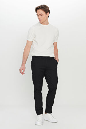 Pamuklu Slim Fit Dar Kesim Yan Cep Esnek Casual Pantolon
