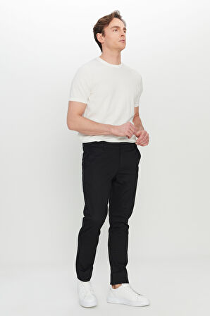 Pamuklu Slim Fit Dar Kesim Yan Cep Esnek Casual Pantolon