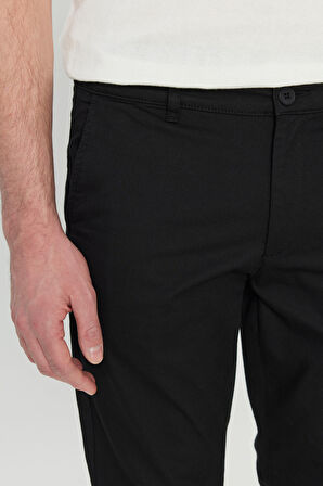 Pamuklu Slim Fit Dar Kesim Yan Cep Esnek Casual Pantolon