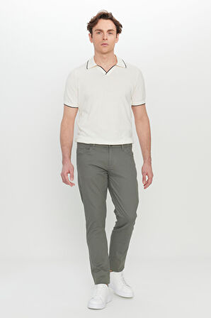 Pamuklu Slim Fit Dar Kesim 5 Cep Esnek Casual Pantolon