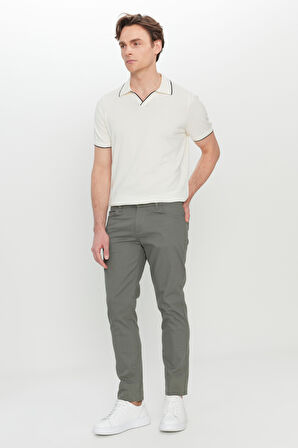 Pamuklu Slim Fit Dar Kesim 5 Cep Esnek Casual Pantolon