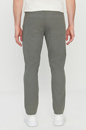 Pamuklu Slim Fit Dar Kesim 5 Cep Esnek Casual Pantolon