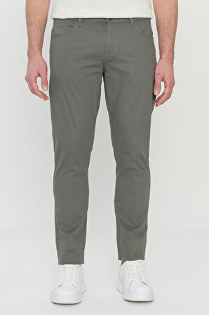 Pamuklu Slim Fit Dar Kesim 5 Cep Esnek Casual Pantolon