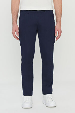 Pamuklu Slim Fit Dar Kesim 5 Cep Esnek Casual Pantolon