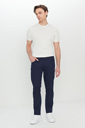 Pamuklu Slim Fit Dar Kesim 5 Cep Esnek Casual Pantolon