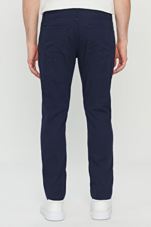 Pamuklu Slim Fit Dar Kesim 5 Cep Esnek Casual Pantolon