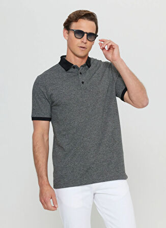 Altınyıldız Classics Polo Yaka Siyah Erkek T-Shirt ACE091252024_SYH