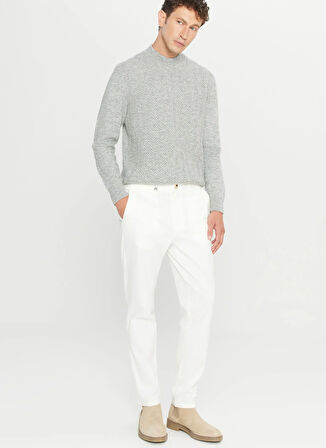 Altınyıldız Classics Normal Bel Normal Paça Slim Fit Ekru Erkek Pantolon ACE001261371_EKR