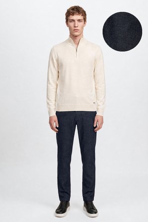 Pamuklu Slim Fit Dar Kesim Yan Cepli Casual Esnek Pantolon