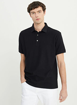 Altınyıldız Classics Polo Yaka Siyah Erkek T-Shirt ACE091252009_SYH