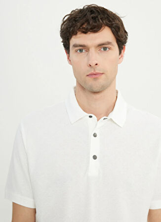 Altınyıldız Classics Polo Yaka Beyaz Erkek T-Shirt ACE091252009_BYZ