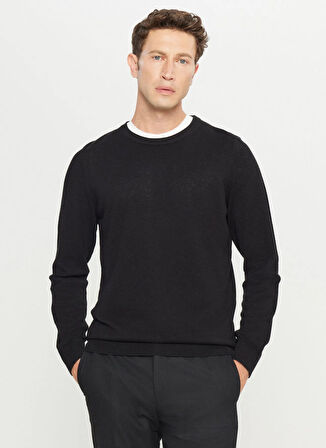 Altınyıldız Classics Bisiklet Yaka Standart Siyah Erkek Kazak ACE049261318_SYH