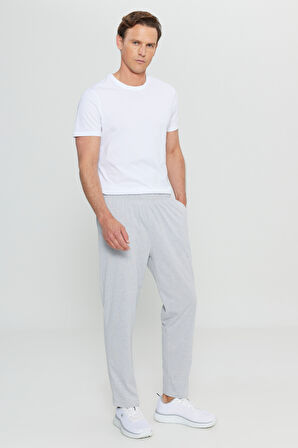 Pamuklu Standart Fit Normal Kesim Beli Lastikli Cepli Pijama Altı