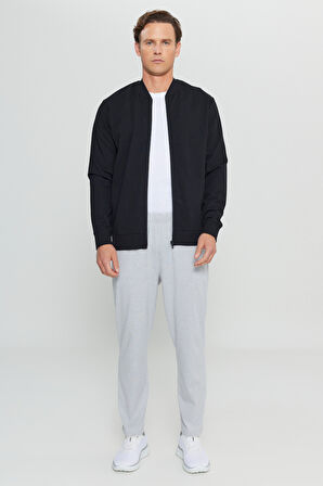 Pamuklu Standart Fit Normal Kesim Kolej Yaka Yan Cep Sweatshirt
