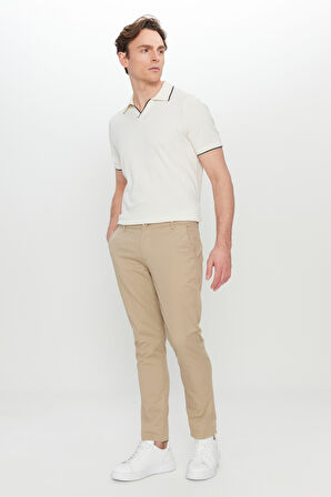 Pamuklu Slim Fit Dar Kesim Yan Cep Esnek Casual Pantolon