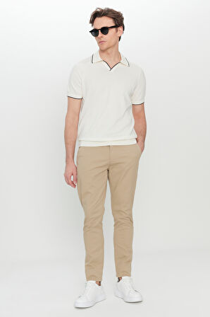 Pamuklu Slim Fit Dar Kesim Yan Cep Esnek Casual Pantolon