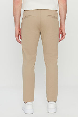 Pamuklu Slim Fit Dar Kesim Yan Cep Esnek Casual Pantolon
