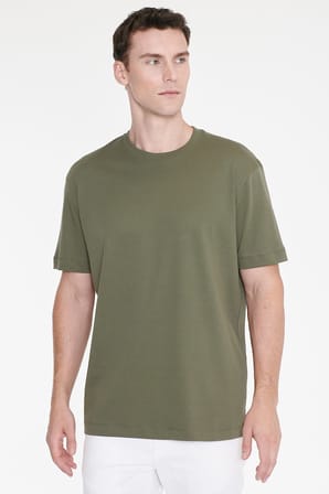 %100 Pamuk Modern Fit Normal Kesim Bisiklet Yaka Tişört