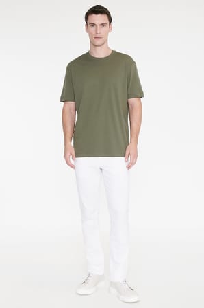 %100 Pamuk Modern Fit Normal Kesim Bisiklet Yaka Tişört