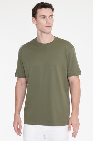 %100 Pamuk Modern Fit Normal Kesim Bisiklet Yaka Tişört
