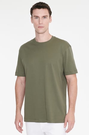 %100 Pamuk Modern Fit Normal Kesim Bisiklet Yaka Tişört