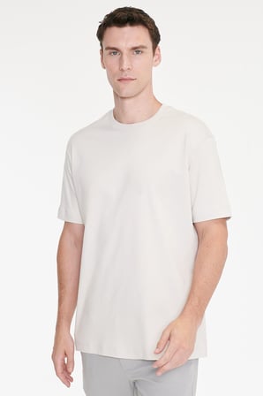%100 Pamuk Modern Fit Normal Kesim Bisiklet Yaka Tişört