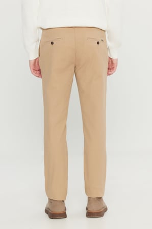 Pamuklu Slim Fit Dar Kesim Yan Cepli Armürlü Esnek Casual Pantolon