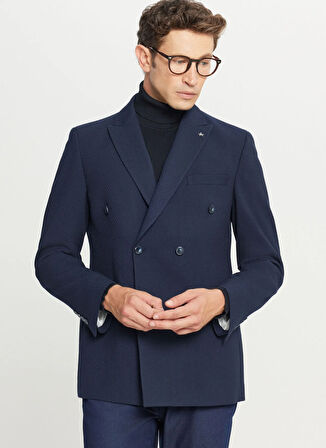 Altınyıldız Classics Slim Fit Lacivert Erkek Ceket ACE004261358_LAC