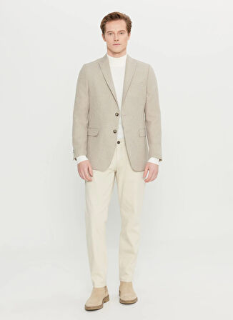 Altınyıldız Classics Slim Fit Bej Erkek Ceket ACE004261353_BEJ