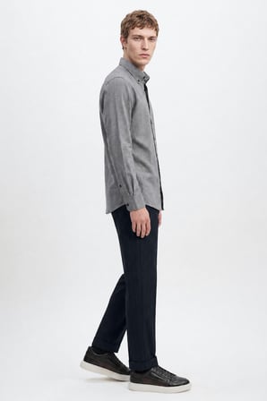 360 Her Yöne Esneyen Pamuklu Slim Fit Dar Kesim Beli Bağlamalı Yan Cepli Casual Pantolon