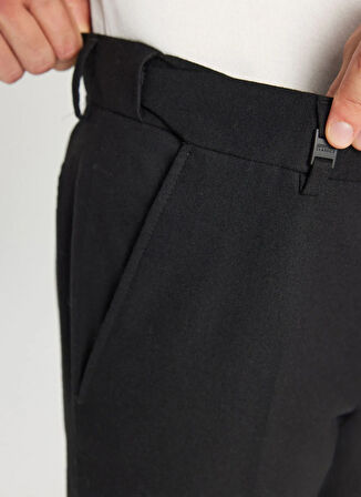 Altınyıldız Classics Lastikli Bel Duble Paça Slim Fit Siyah Erkek Pantolon ACE001261487_SYH