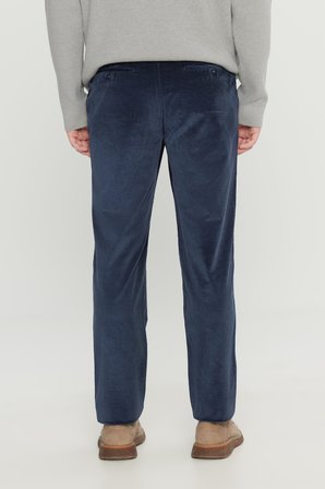 Pamuklu Slim Fit Dar Kesim Desenli Yan Cepli Pantolon