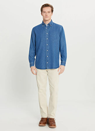 Altınyıldız Classics Comfort Fit Klasik Yaka Lacivert Erkek Gömlek ACE020261471_LAC