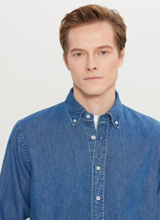 Altınyıldız Classics Comfort Fit Klasik Yaka Lacivert Erkek Gömlek ACE020261471_LAC