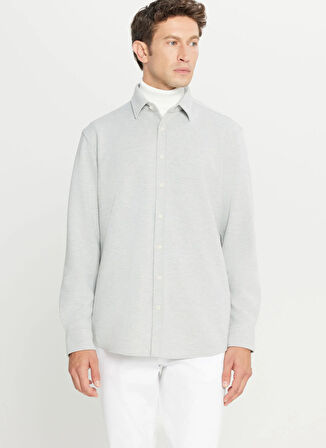 Altınyıldız Classics Comfort Fit Klasik Yaka Gri Erkek Gömlek ACE020261246_GRI