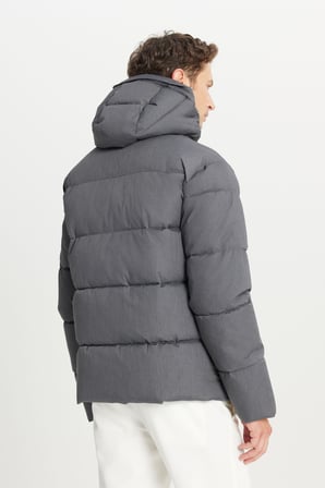 Pamuklu Standart Fit Normal Kesim Kapüşoınlu Dik Yaka Yan Cepli Casual Mont