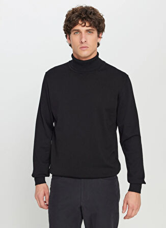 Altınyıldız Classics Tam Balıkçı Yaka Standart Siyah Erkek Kazak ACE043261440_SYH