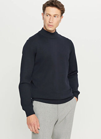 Altınyıldız Classics Yarım balıkçı Yaka Standart Lacivert Erkek Kazak ACE043261438_LAC