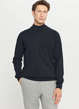 Altınyıldız Classics Yarım balıkçı Yaka Standart Lacivert Erkek Kazak ACE043261438_LAC