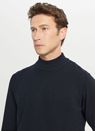 Altınyıldız Classics Yarım balıkçı Yaka Standart Lacivert Erkek Kazak ACE043261438_LAC