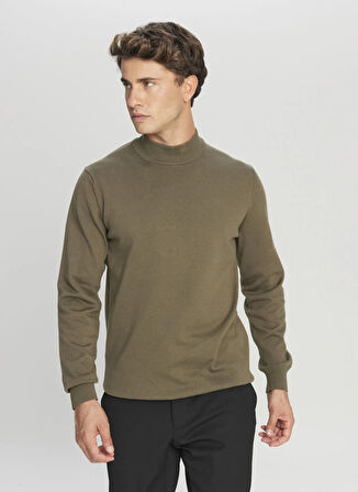 Altınyıldız Classics Yarım balıkçı Yaka Standart Haki Erkek Kazak ACE043261438_HAK