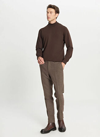 Altınyıldız Classics Yarım balıkçı Yaka Standart Kahve Erkek Kazak ACE043261438_KHV