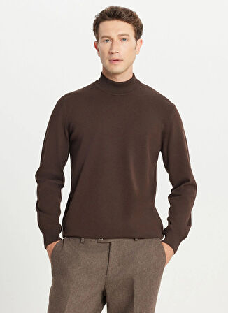 Altınyıldız Classics Yarım balıkçı Yaka Standart Kahve Erkek Kazak ACE043261438_KHV