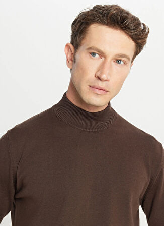 Altınyıldız Classics Yarım balıkçı Yaka Standart Kahve Erkek Kazak ACE043261438_KHV